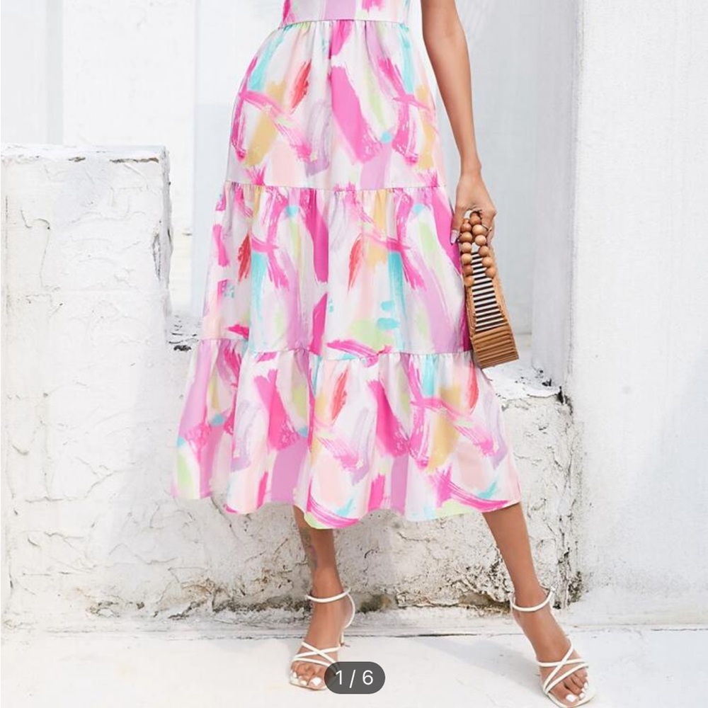 Colorful Abstract Print Women's Skirt